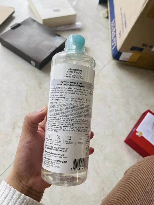 Nhãn Thông Tin Nước Tẩy Trang Beyond Angel Aqua Purifying Cleansing Water - Droppii Mall