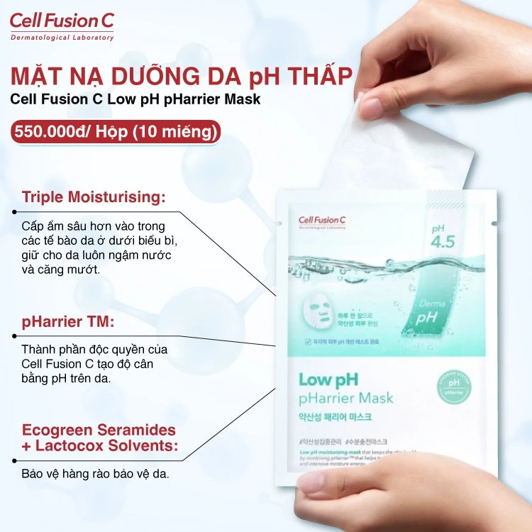 Thành Phần Mặt Nạ Dưỡng Da Low Ph Pharrier Mask - Cell Fusion C - Droppii Mall