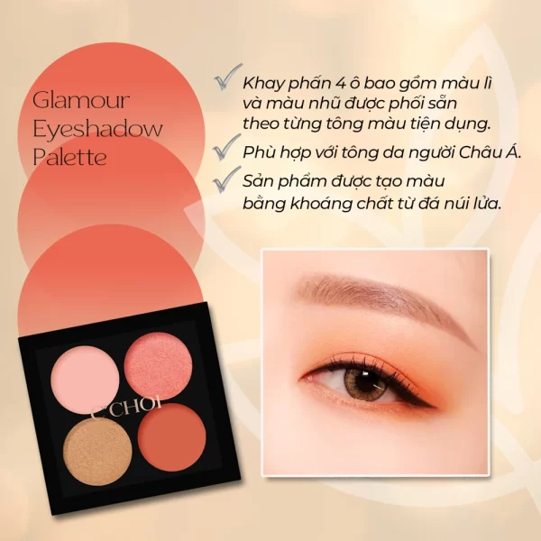 Thông Tin Sản Phẩm Phấn Mắt C’choi Glamour Eyeshadow Palette