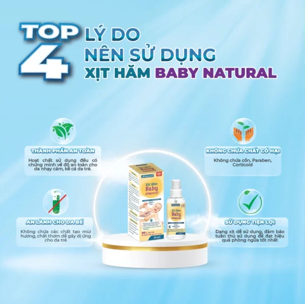 Ưu điểm Của Xịt Hăm Baby Jpnatural - Droppii Mall