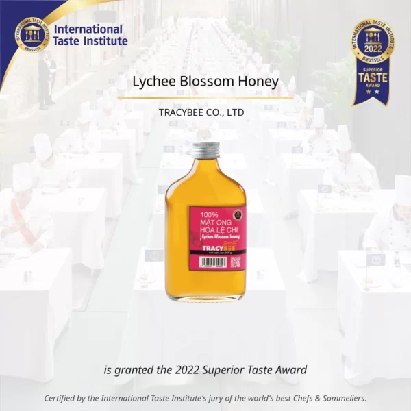 Lychee Blossom Honey Tracybee - Certified By The International Taste Institute's Jury Of The World's Best Chefs And Sommeliers